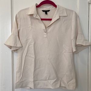 Banana Republic Cream Collared Blouse